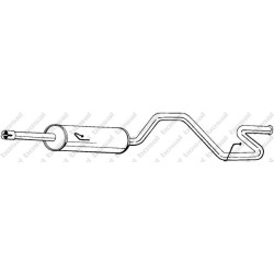 Koncový tlmič výfuku BOSAL 287-357