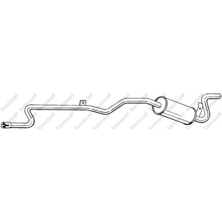 Koncový tlmič výfuku BOSAL 287-185