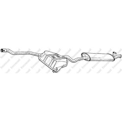 Koncový tlmič výfuku BOSAL 287-143