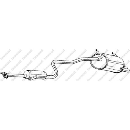 Koncový tlmič výfuku BOSAL 287-091