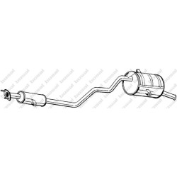 Koncový tlmič výfuku BOSAL 287-019