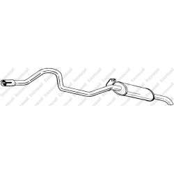 Koncový tlmič výfuku BOSAL 286-823