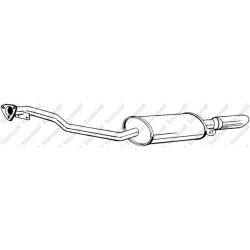 Koncový tlmič výfuku BOSAL 286-525