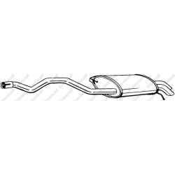 Koncový tlmič výfuku BOSAL 286-481