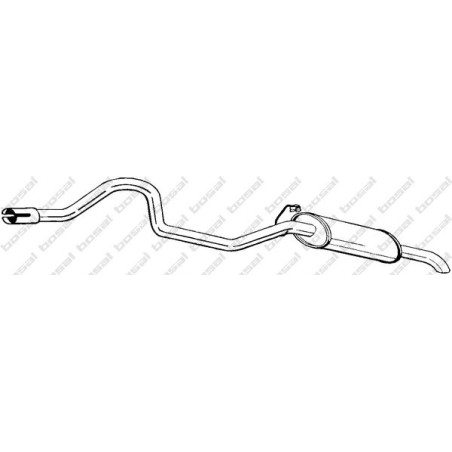 Koncový tlmič výfuku BOSAL 286-387