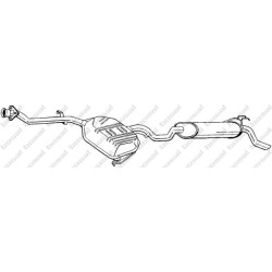 Koncový tlmič výfuku BOSAL 285-763