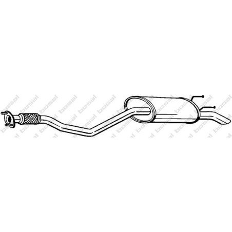 Koncový tlmič výfuku BOSAL 283-667