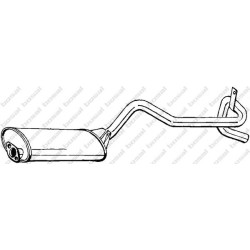 Koncový tlmič výfuku BOSAL 282-809