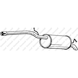 Koncový tlmič výfuku BOSAL 280-161