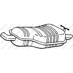 Koncový tlmič výfuku BOSAL 247-015