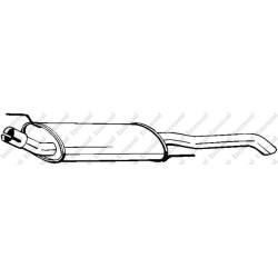 Koncový tlmič výfuku BOSAL 233-697