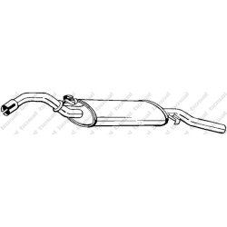 Koncový tlmič výfuku BOSAL 233-379