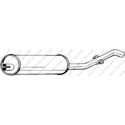 Koncový tlmič výfuku BOSAL 233-253