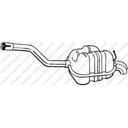 Koncový tlmič výfuku BOSAL 233-163