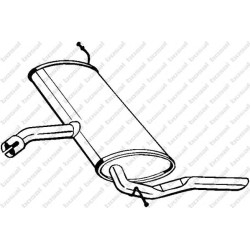Koncový tlmič výfuku BOSAL 227-035