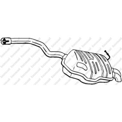Koncový tlmič výfuku BOSAL 220-457