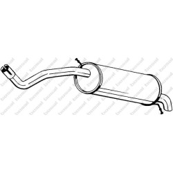 Koncový tlmič výfuku BOSAL 220-017