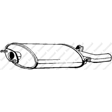 Koncový tlmič výfuku BOSAL 215-801