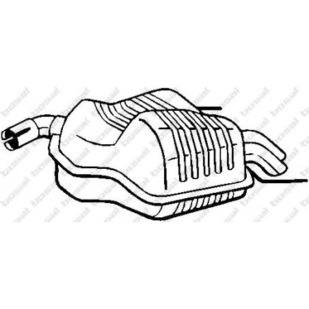 Koncový tlmič výfuku BOSAL 215-003