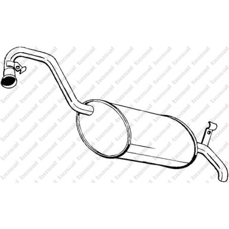 Koncový tlmič výfuku BOSAL 200-211