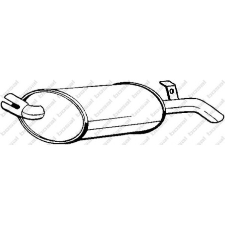 Koncový tlmič výfuku BOSAL 200-125