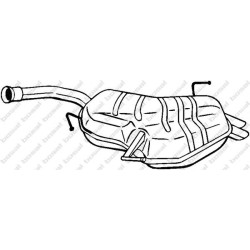 Koncový tlmič výfuku BOSAL 190-205