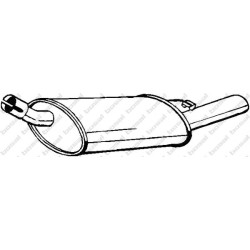 Koncový tlmič výfuku BOSAL 185-235