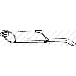 Koncový tlmič výfuku BOSAL 185-217