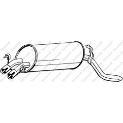 Koncový tlmič výfuku BOSAL 185-165