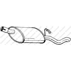 Koncový tlmič výfuku BOSAL 185-087
