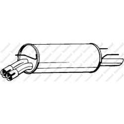 Koncový tlmič výfuku BOSAL 185-013