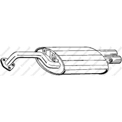 Koncový tlmič výfuku BOSAL 177-205