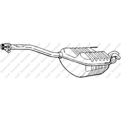 Koncový tlmič výfuku BOSAL 175-401