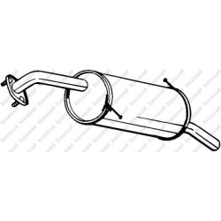 Koncový tlmič výfuku BOSAL 171-051