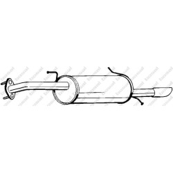Koncový tlmič výfuku BOSAL 169-009