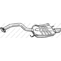 Koncový tlmič výfuku BOSAL 165-043