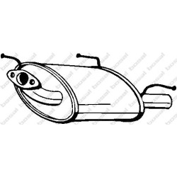 Koncový tlmič výfuku BOSAL 145-517