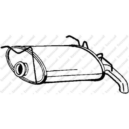 Koncový tlmič výfuku BOSAL 135-615