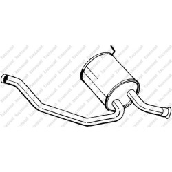 Koncový tlmič výfuku BOSAL 135-607