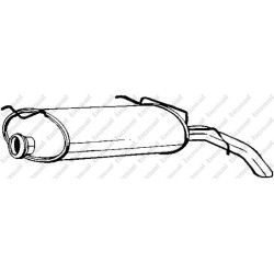 Koncový tlmič výfuku BOSAL 135-527
