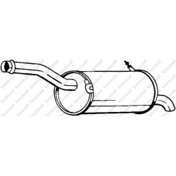 Koncový tlmič výfuku BOSAL 135-079