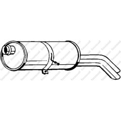 Koncový tlmič výfuku BOSAL 135-077