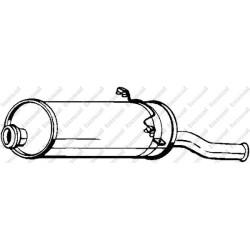 Koncový tlmič výfuku BOSAL 135-045