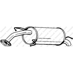 Koncový tlmič výfuku BOSAL 128-011