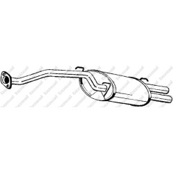 Koncový tlmič výfuku BOSAL 115-753