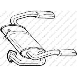 Koncový tlmič výfuku BOSAL 115-335