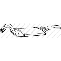 Koncový tlmič výfuku BOSAL 105-103