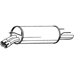 Koncový tlmič výfuku BOSAL 185-011