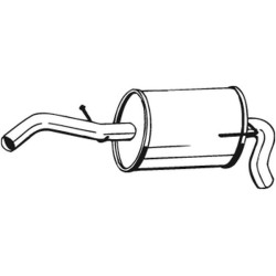 Koncový tlmič výfuku BOSAL 233-607