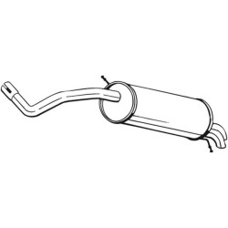 Koncový tlmič výfuku BOSAL 278-033